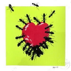 Feed Me Love (fluro yellow)