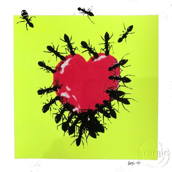 Feed Me Love (fluro yellow)