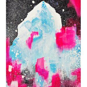 Mountain Study (Neon Pink)