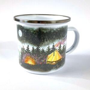 Green camp Mug