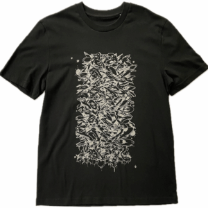 Stacked Chrome & Black Tee