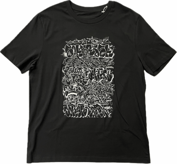 Letters White & Black Tee