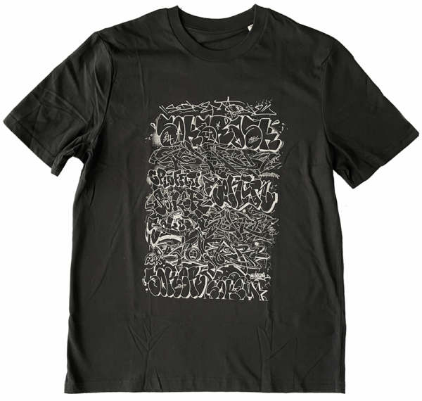 Letters Chrome & Black Tee