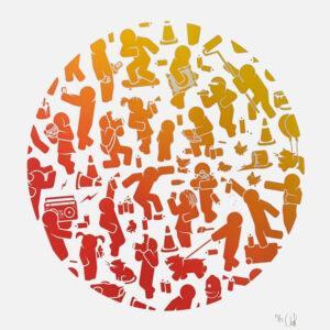 Festival Print - Yellow/ Orange