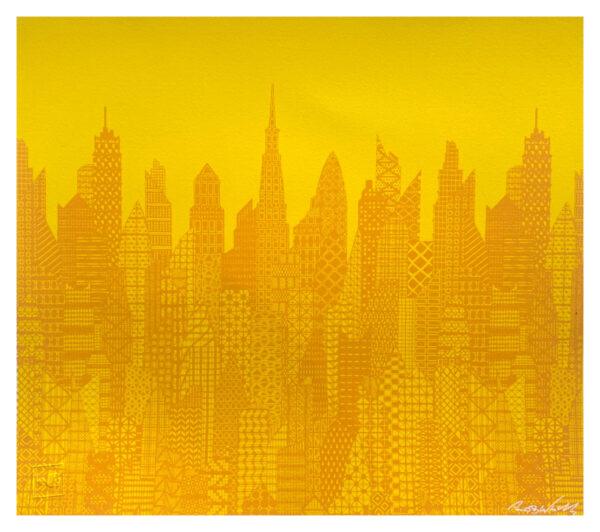 Cityscape Yellow and Orange
